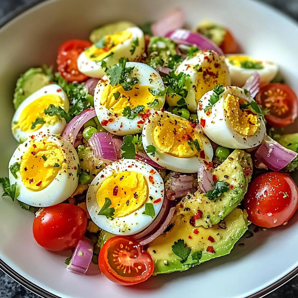 Eier Avocado Salat für Fitness und Genuss