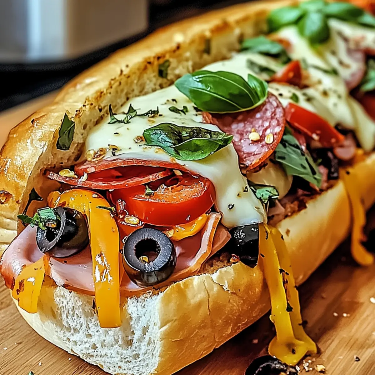 Gebackene italienische Grinder-Sandwiches