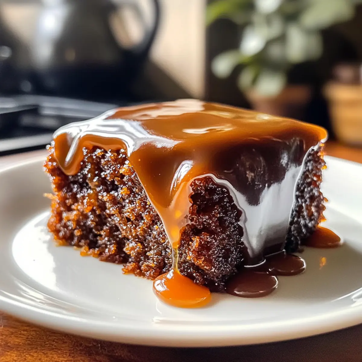 Klebriger Toffee-Pudding-Kuchen für die Feiertage