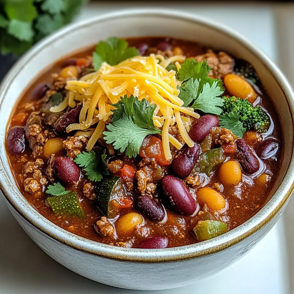 Rindfleisch-Chili mit Bohnen und Gemüse für Wohlfühlmomente