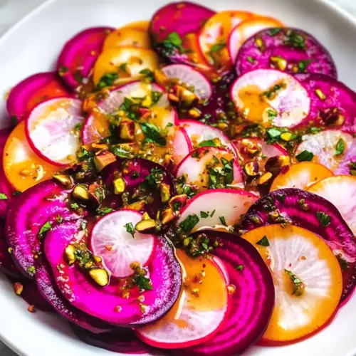 Bunte Ringelbete Carpaccio