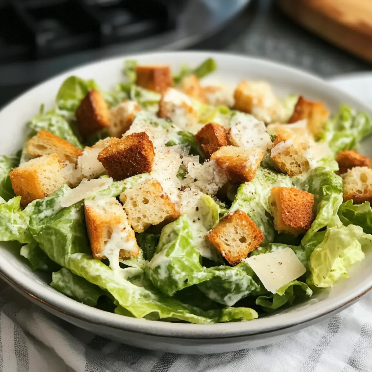 Original Caesar Salat Rezept (auch vegetarisch)