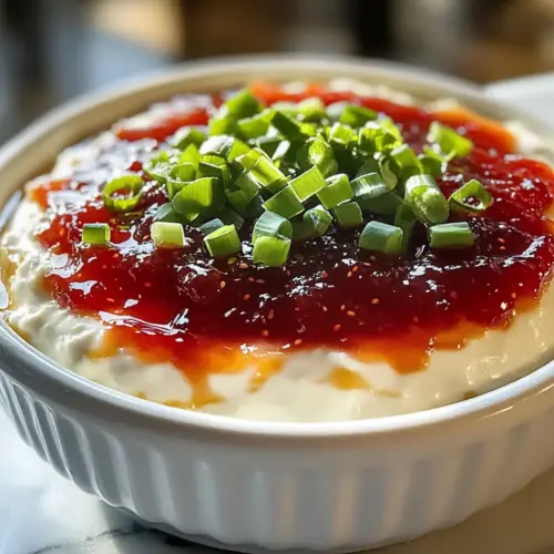 Paprika Gelee Käse Dip