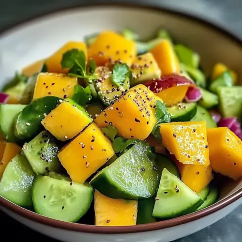 Gurken-Mango-Avocado-Salat