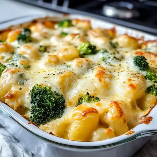 Cremiger Gnocchi Brokkoli-Auflauf