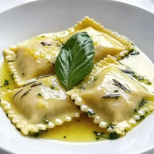 Bärlauch-Ravioli mit Zitronenbutter