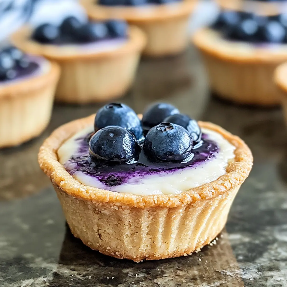 Blaubeer-Käsekuchen-Kekse Tassen