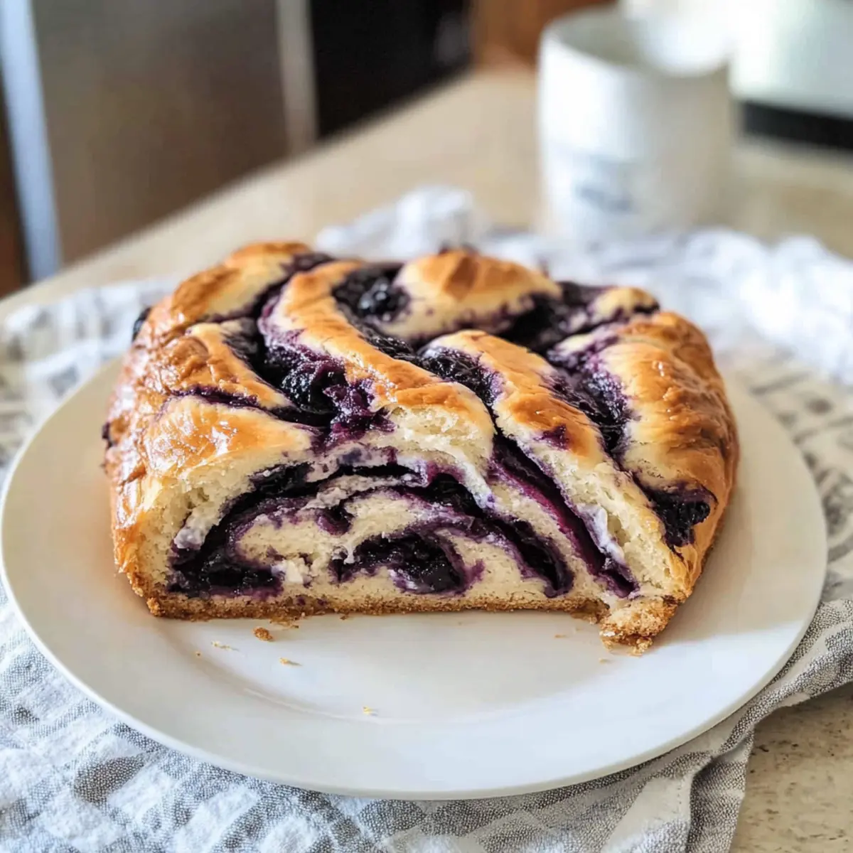 Blaubeer-Frischkäse-Babka