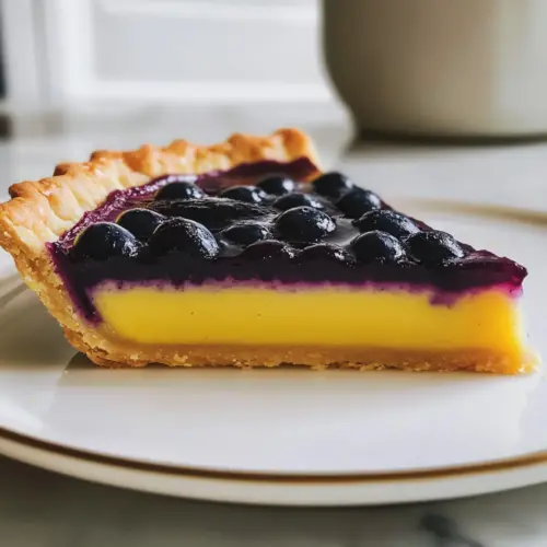 Blaubeer-Zitronencremetarte