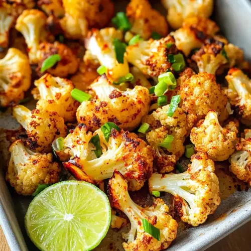 Chili-Limetten-gerösteter Blumenkohl