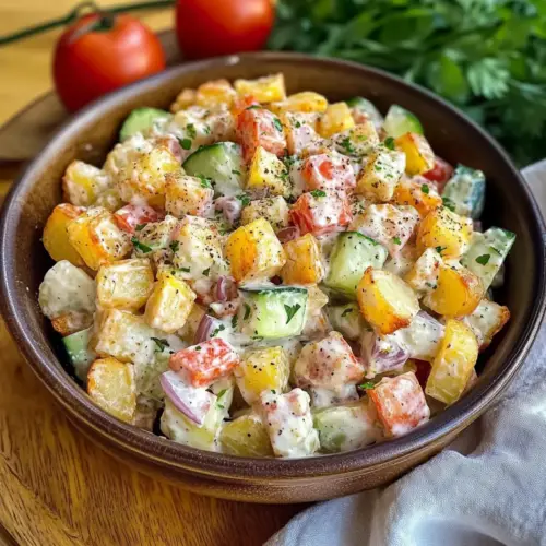 knuspriger Kartoffelsalat