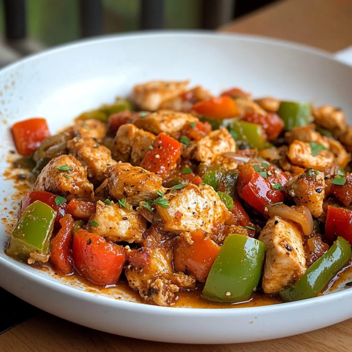 Hähnchen-Paprika-Pfanne