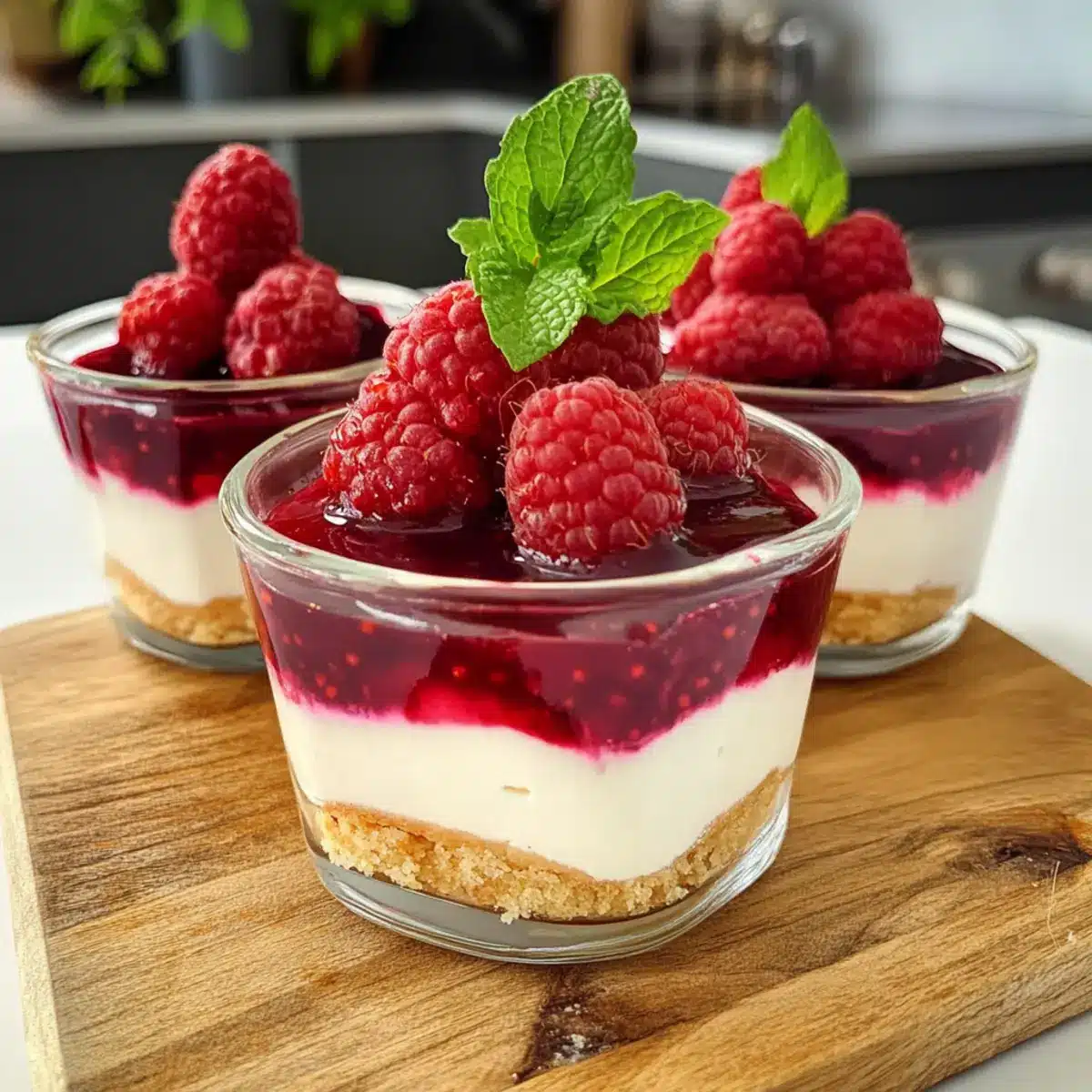Himbeer Cheesecake im Glas