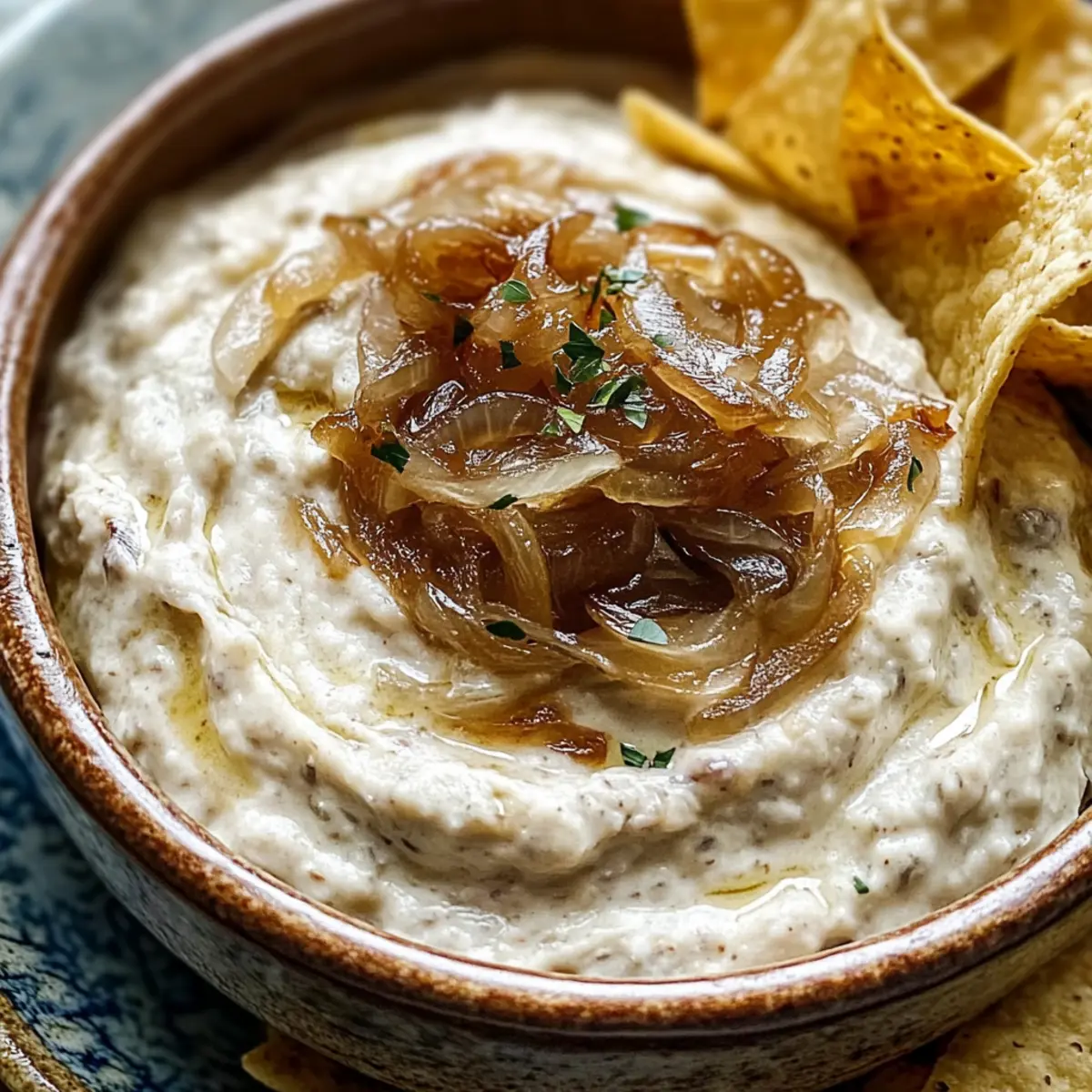 Karamellisierter Zwiebel-Dip