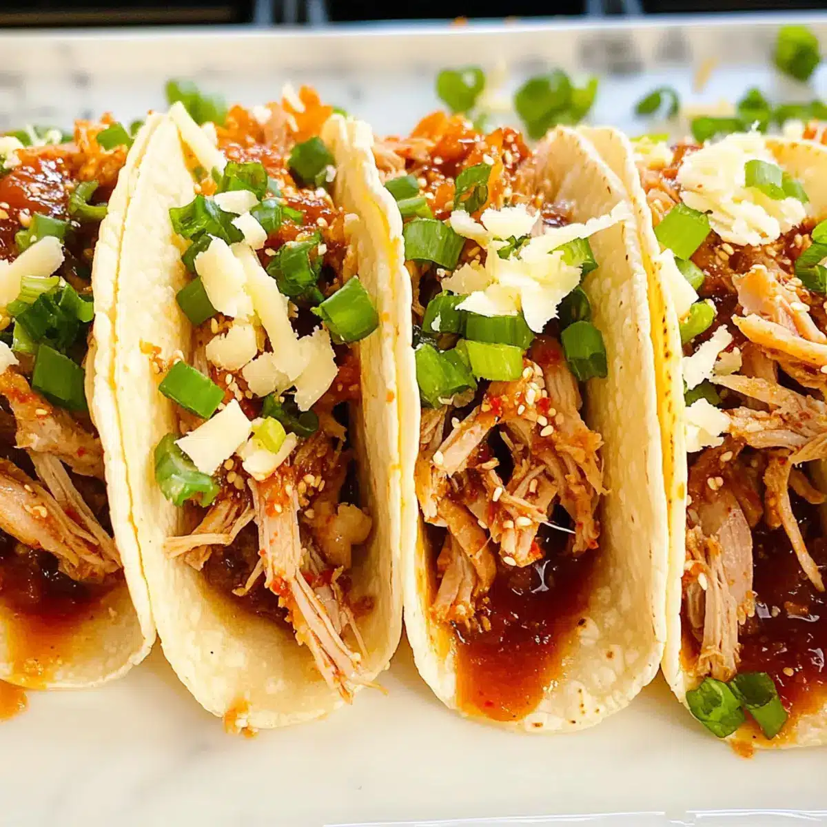Koreanische BBQ-Tacos mit schneller Kimchi