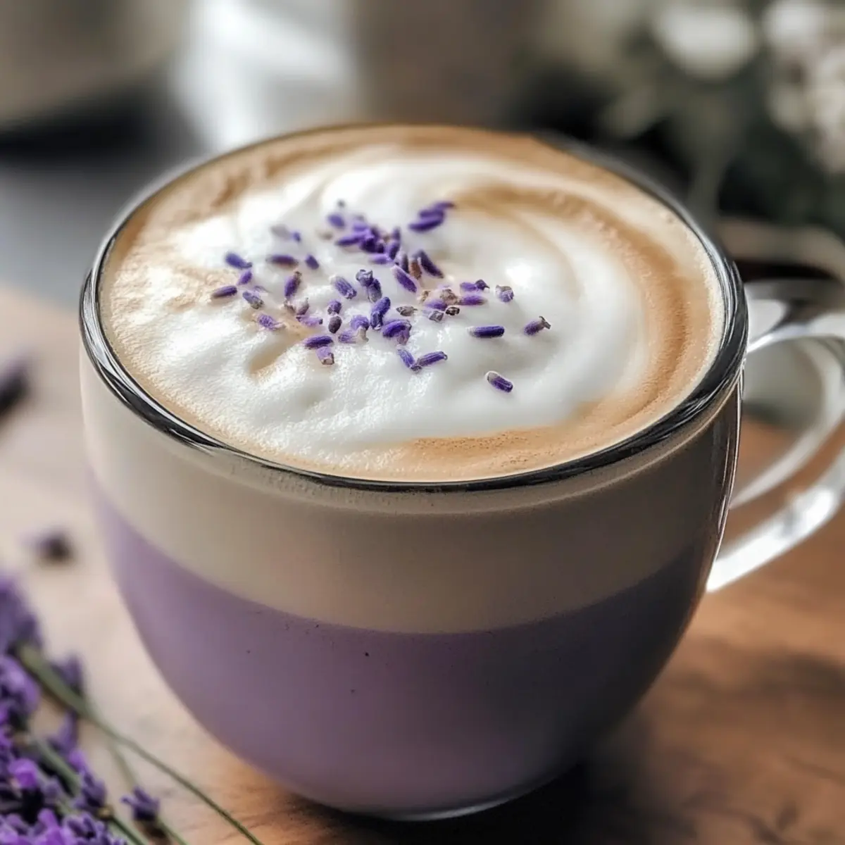 Lavendelcreme-Kalt-Schaum