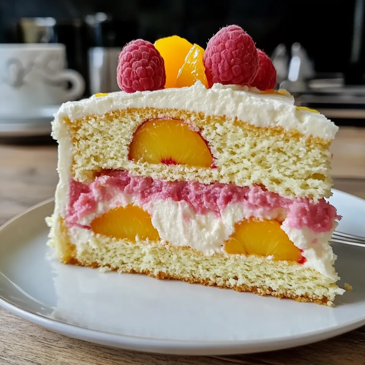 Ostertorte Pfirsich Melba – Fruchtig & Festlich
