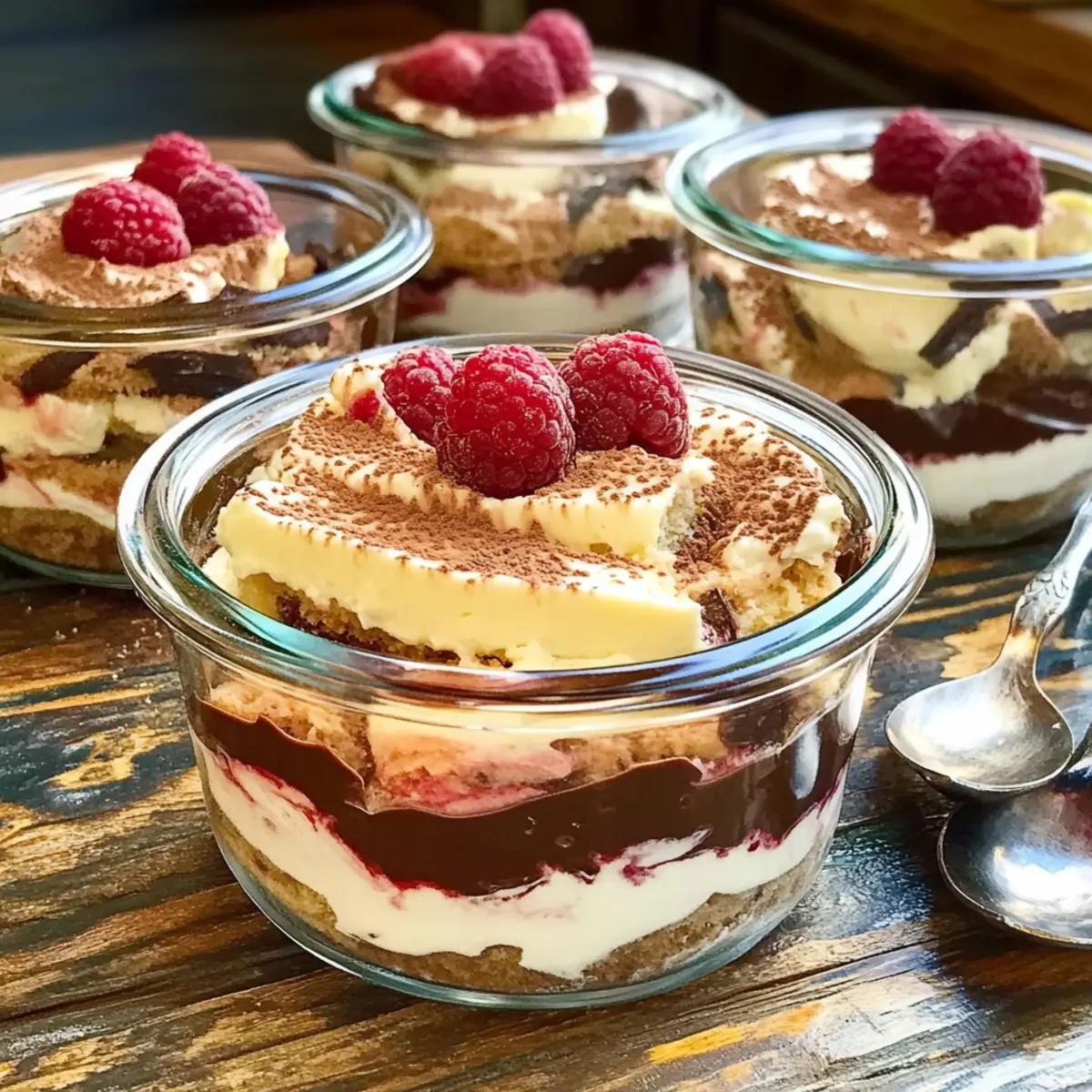 Tiramisu-Käsekuchen aus dem Glas