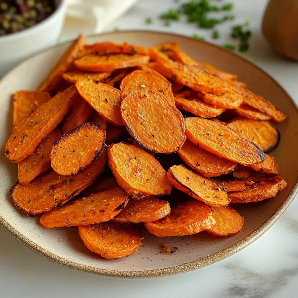 Luftfritteuse Karottenchips
