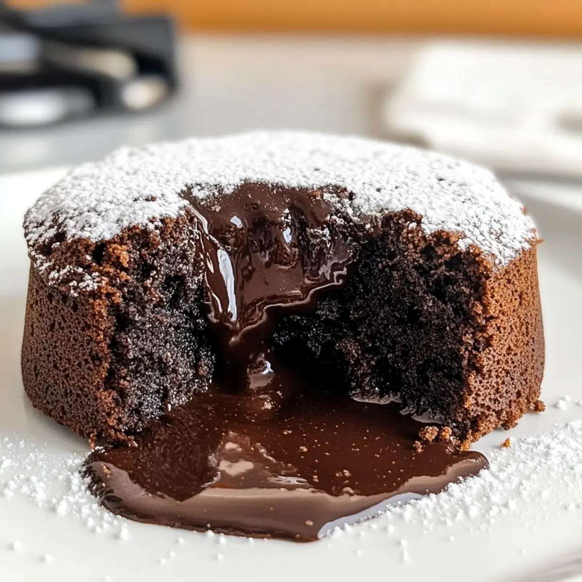 Air Fryer Lava-Kuchen