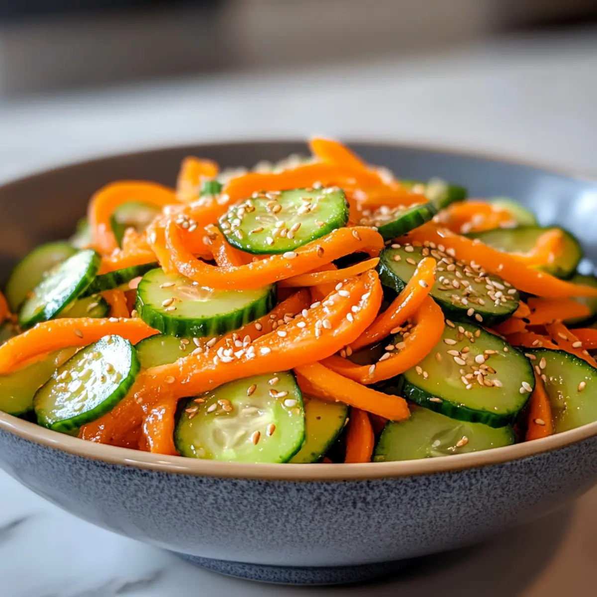 Karotten Gurkensalat