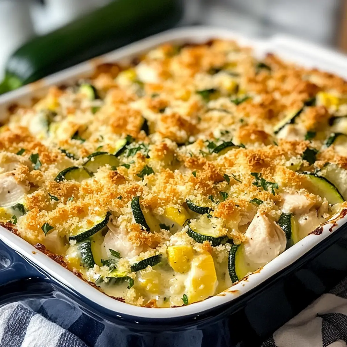 Hühnchen Zucchini Auflauf