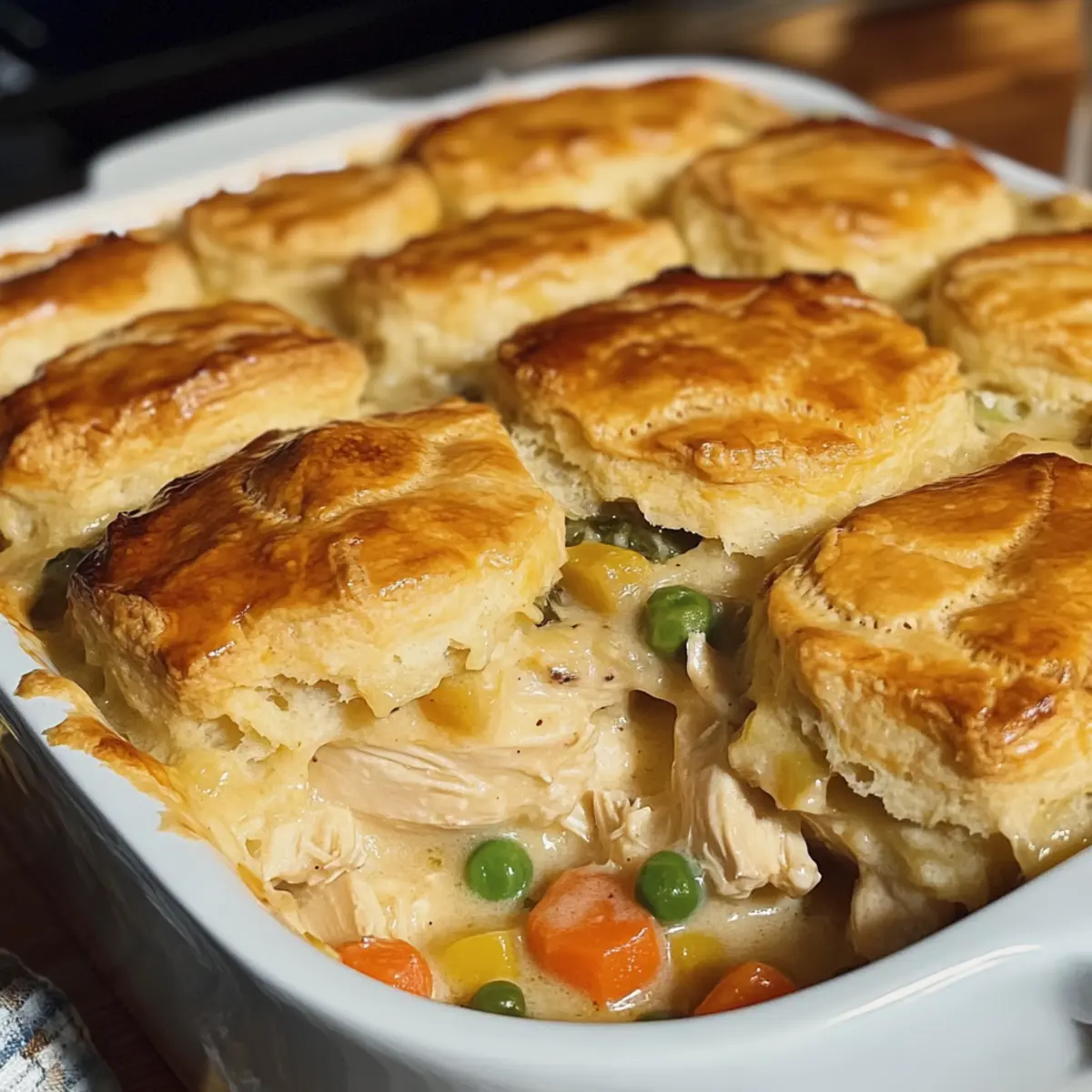 Hühnchen-Pot-Pie-Auflauf