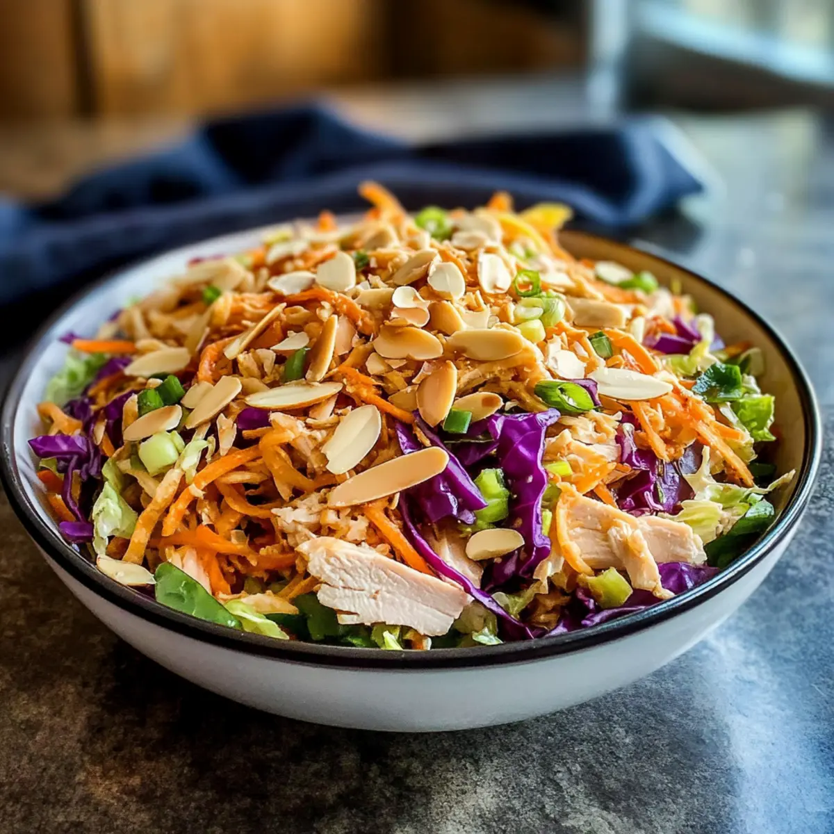 Hühnchensalat mit chinesischen Zutaten