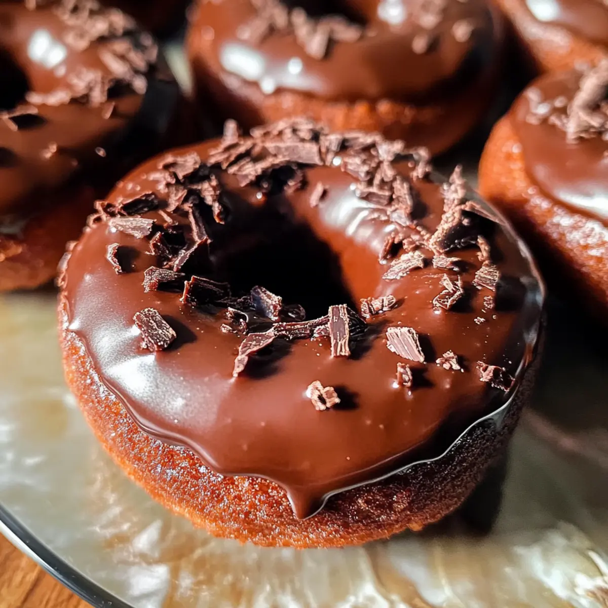 Schokoladenkuchen-Donuts