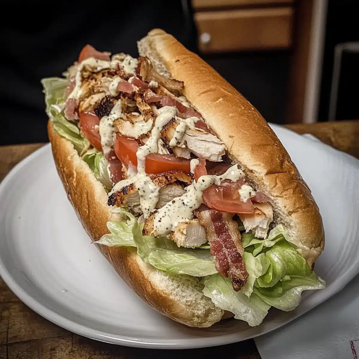 Hähnchen Bacon Ranch Sub