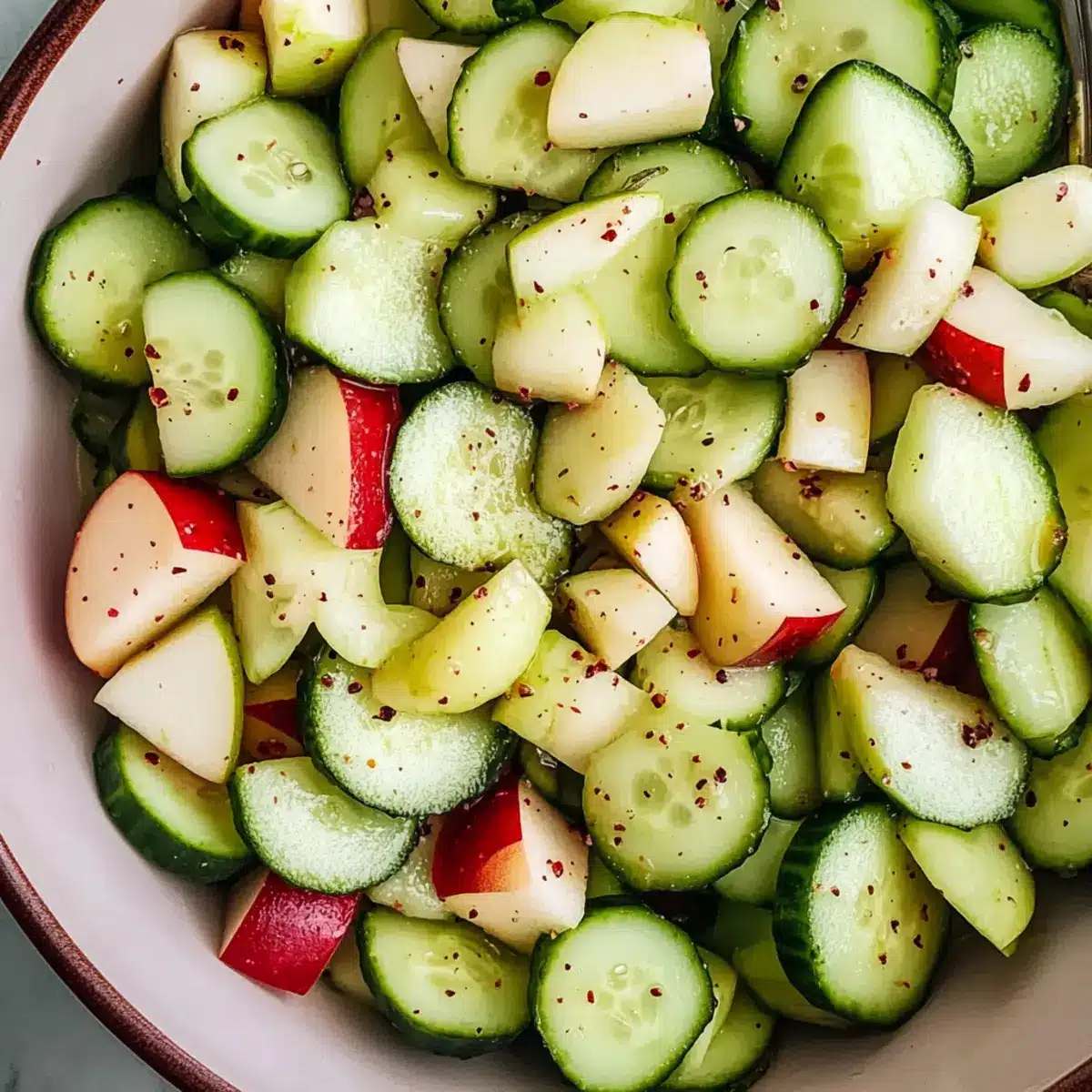 Gurken-Apfel-Salat