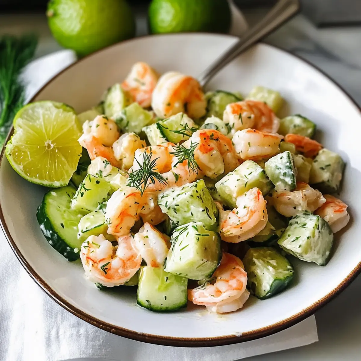 Gurkenshrimpsalat