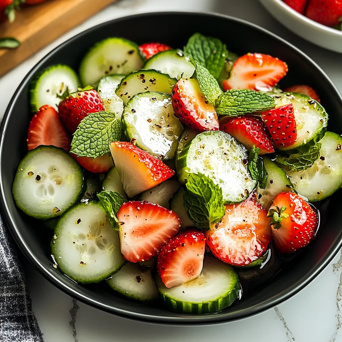 Gurken Erdbeersalat