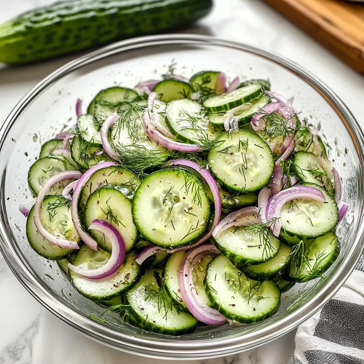 Einfache Gurkensalat