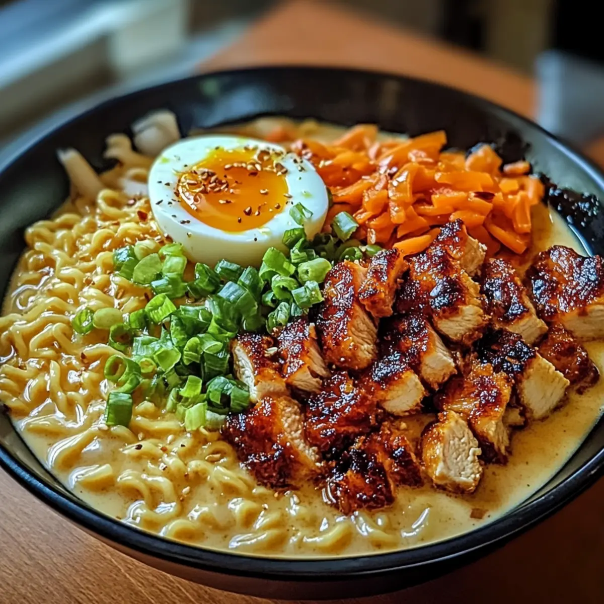 Feurige Hähnchenramen