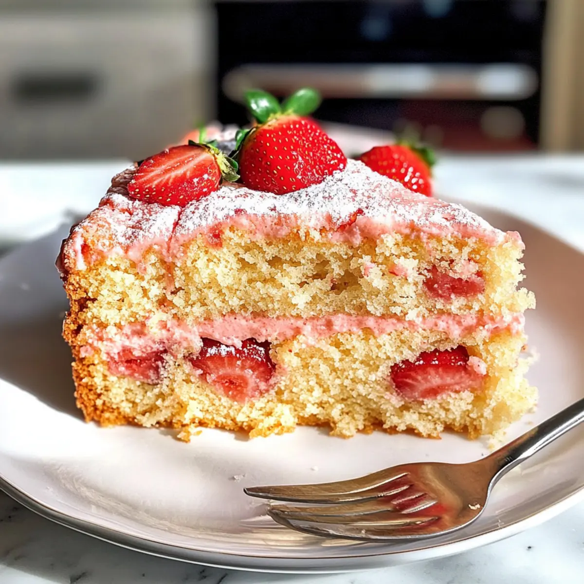 Französischer Erdbeerkuchen