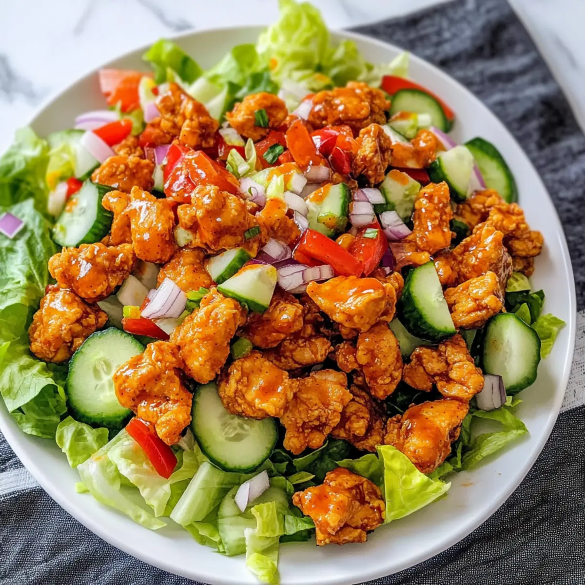 Honig Scharfer Hähnchensalat