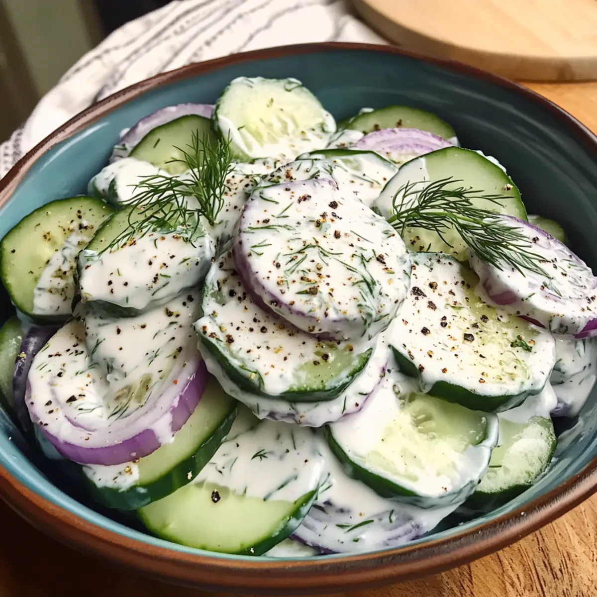 Ina Gartens cremiger Gurkensalat