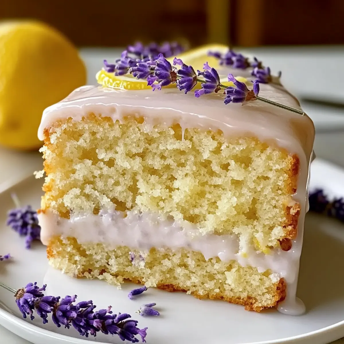 Zitronen-Lavendel-Kuchen