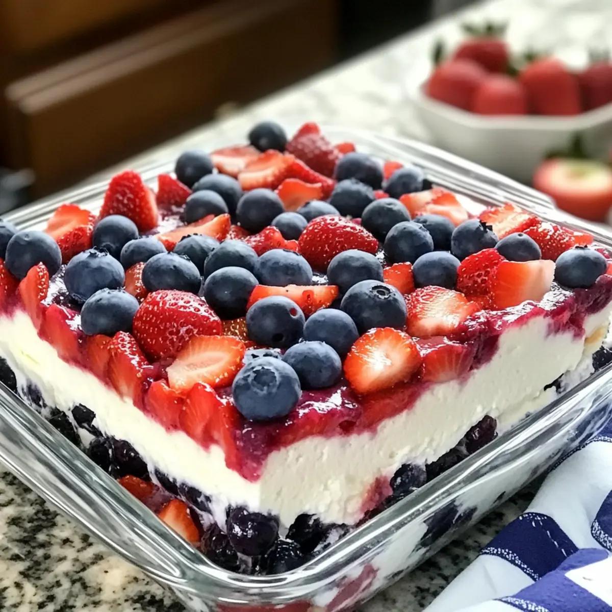 Keine Back Sommerbeeren Lasagne