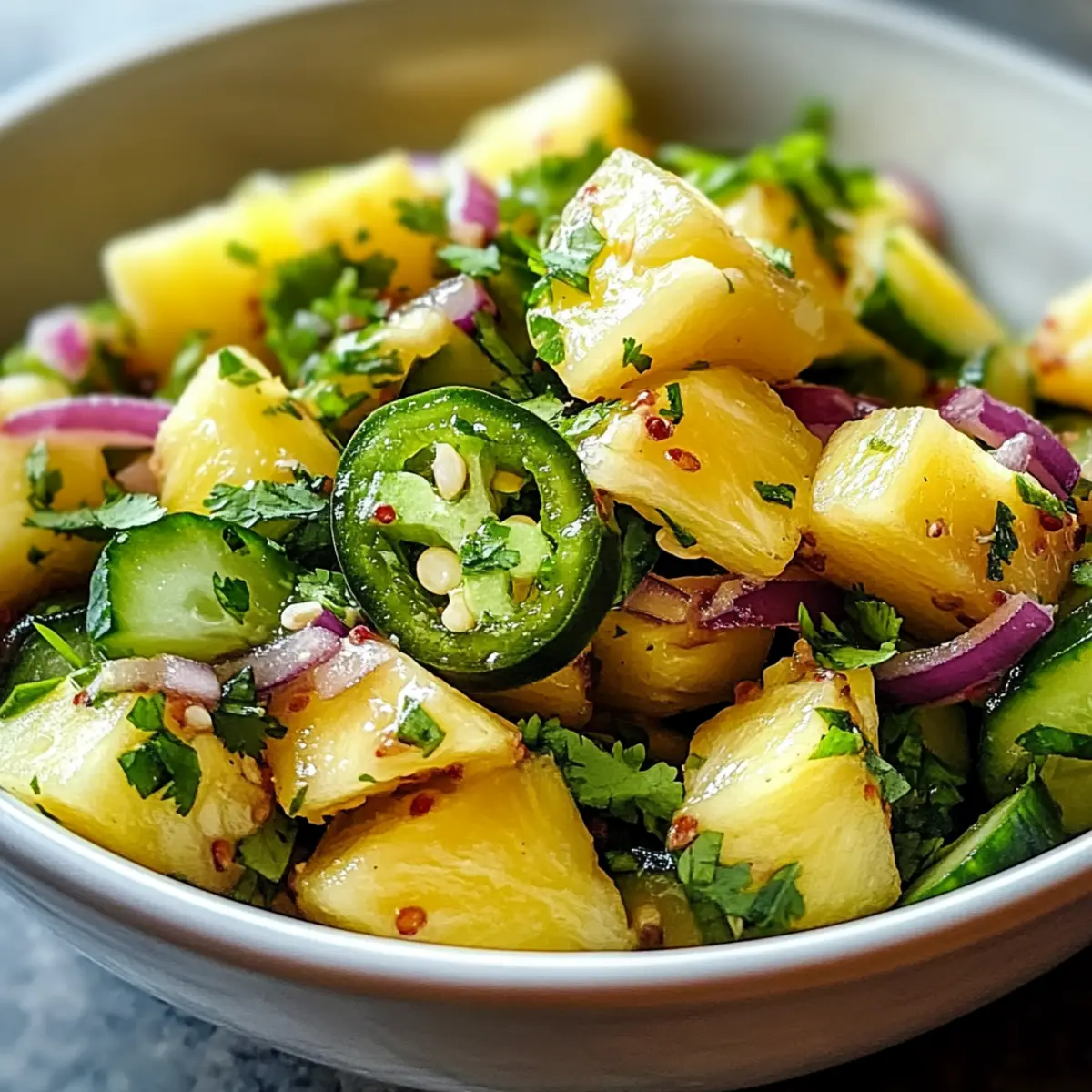 Ananas Gurkensalat