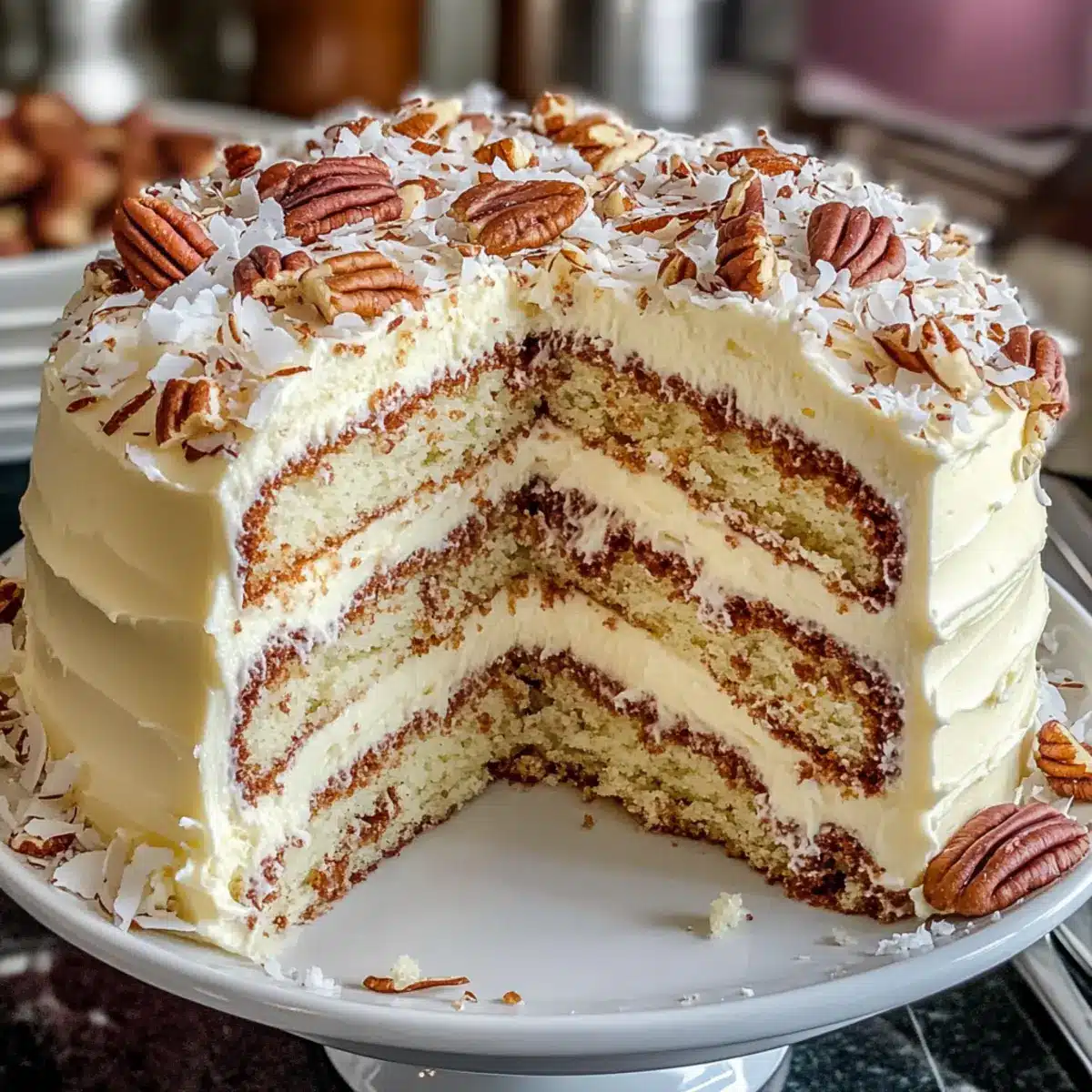 Schneller italienischer Cremekuchen