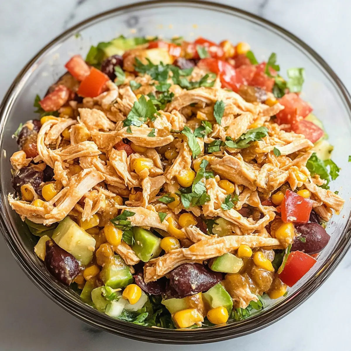 Südwestliche Hähnchensalat