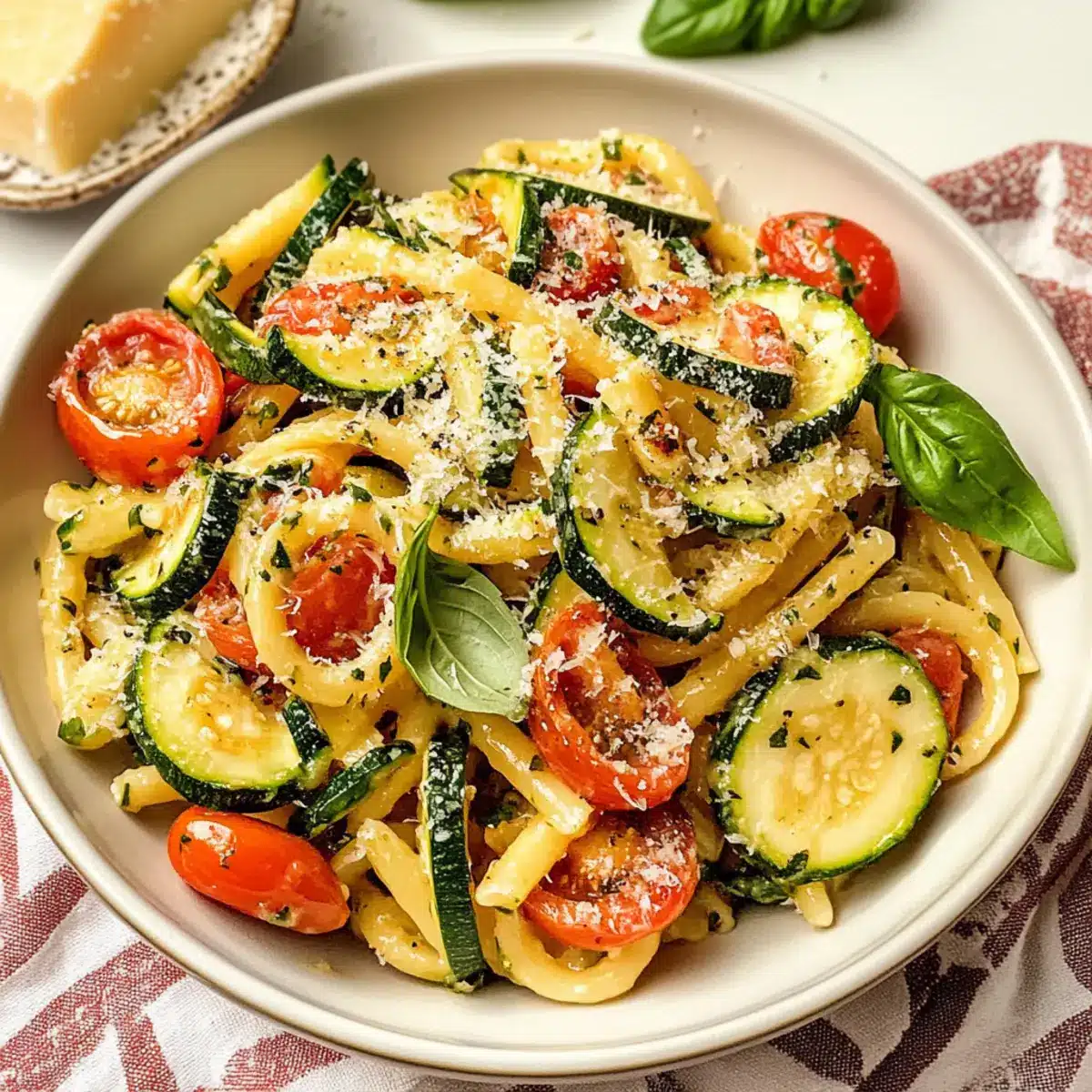 Tomaten Zucchini Pasta