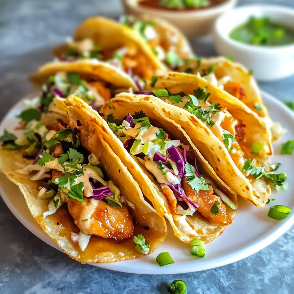 Applebee's Hähnchen Wonton Tacos