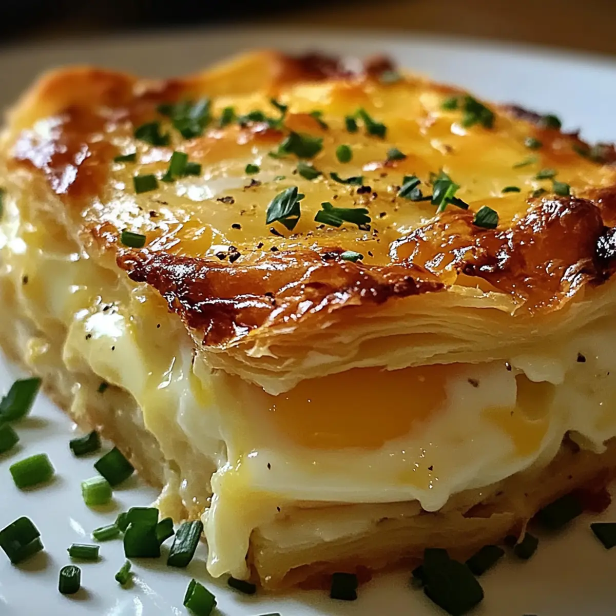 Gebratene Eier Napoleon