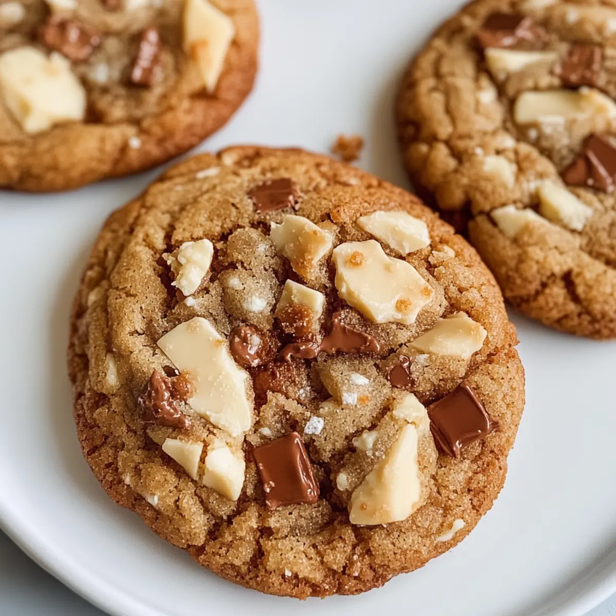 Chai Weiße Schokolade Toffee Kekse