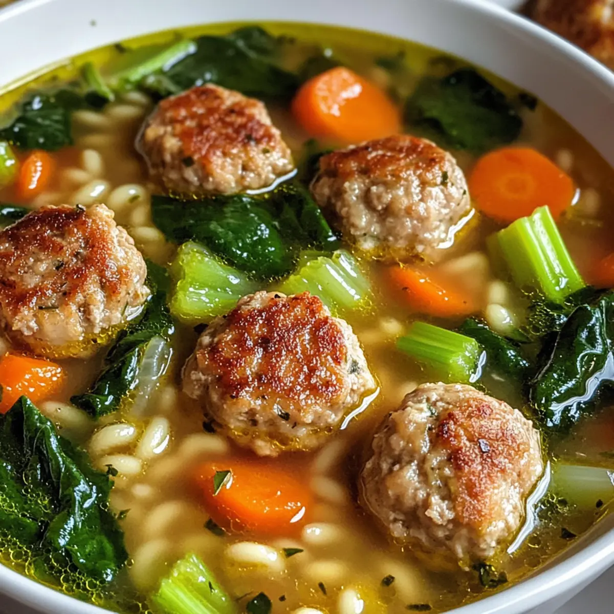 Hühnerfleischbällchensuppe