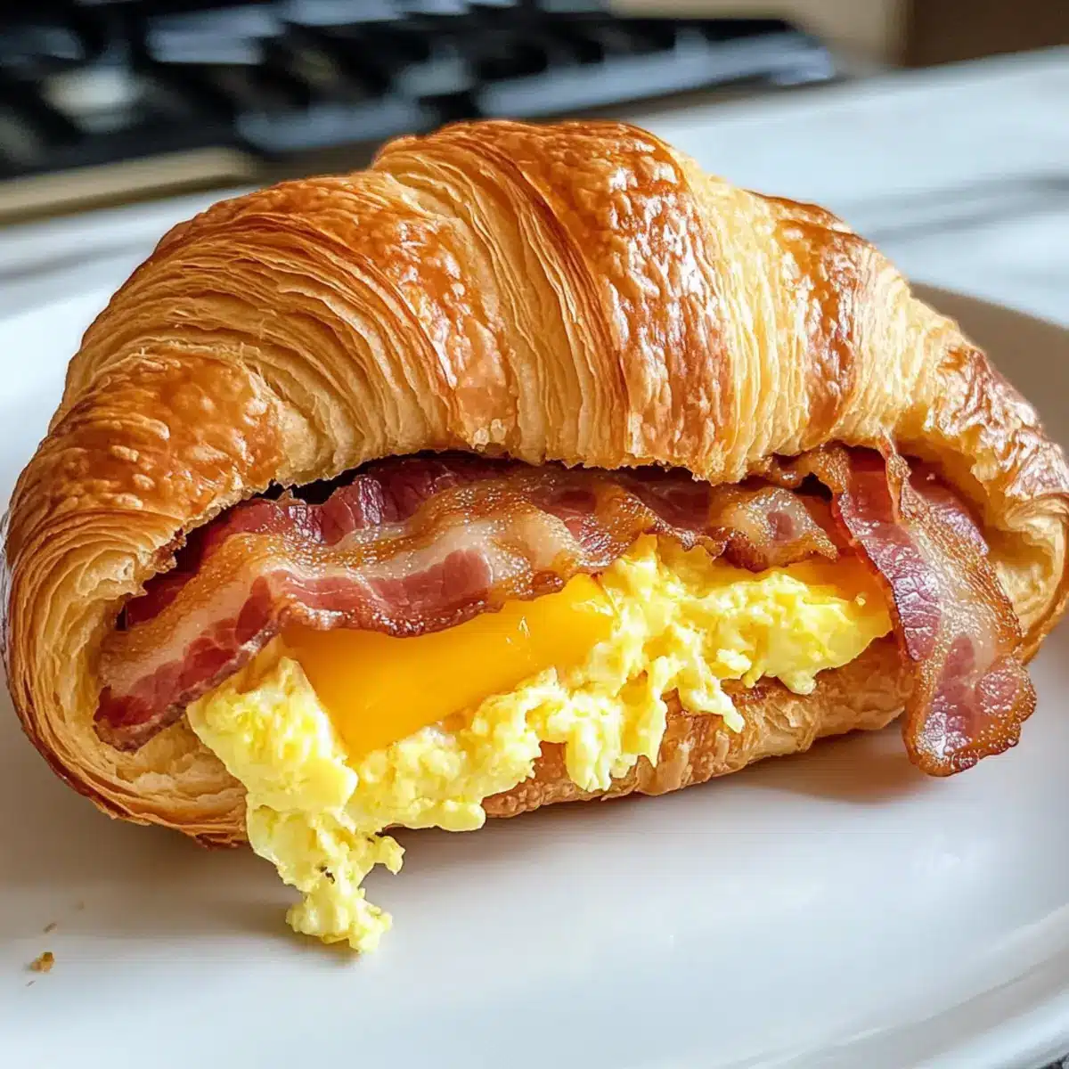Croissant Frühstückssandwiches