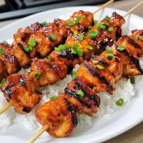 Koreanische Hähnchenspieße